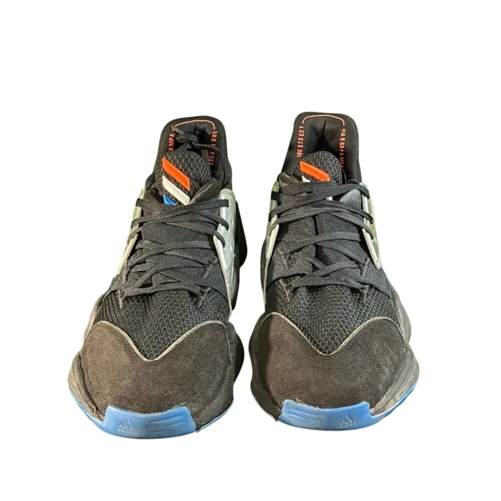 Adidas‎ Harden Vol 4 Core Black Solar Red Blue Basketball Shoes F97187 Mens 12